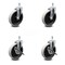 Service Caster 5 Inch Thermoplastic Wheel 5/16 Inch Threaded Stem Caster Set with 2 Brakes SCC SCC-TS05S510-TPRS-5161815-2-SLB-2 - alternate 1